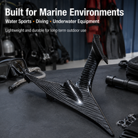 Fournisseur en gros personnalisé de composants pour sports nautiques – Composant rigide 3K Twill résistant à l'eau de mer avec aileron de plongée