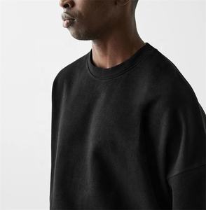 เสื้อยืดผู้ชายโอเวอร์ไซส์ผ้าฝ้าย100% หรูหราออกแบบเองได้ด้วยการถักผ้าและพิมพ์ลาย - Product Image 2