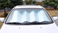 Pare-soleil de voiture pliable en bulles de PE de haute qualité, impression personnalisée sur le pare-soleil avant