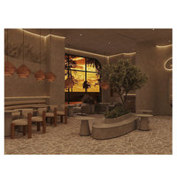 Comptoir de bar pour café mobilier et équipement de décoration intérieure moderne conçu