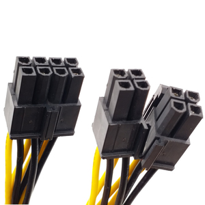 Cantell kabel pemisah Y, CPU 8pin ke 8 ganda (4 + 4)Pin PCIE 20cm - Product Image 4