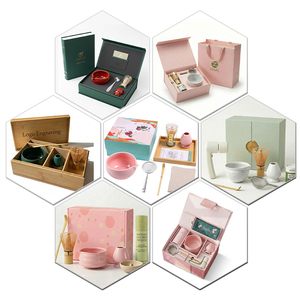 Kit Matcha pour la Maison avec Logo OEM Personnalisé, Design Élégant en Relief, Dégradé <span class=keywords><strong>Rose</strong></span>, Boîte de Luxe Personnalisée - Product Image 5