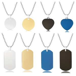 <span class=keywords><strong>Collana</strong></span> in acciaio inossidabile di fabbrica in bianco e materiale senza parole Laser UV colore stampa materiale regalo di festa <span class=keywords><strong>incisione</strong></span> - Product Image 1
