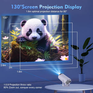 Mini-projecteur en gros Hy300 Pro à courte focale 4K pour écran domestique, vidéo LCD, projecteurs portables intelligents Android - Product Image 4