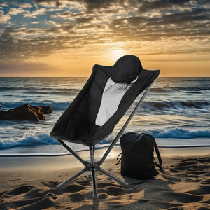 Portable Camping <b>Folding</b> <b>Chair</b> Lightweight Aluminum 360 Degree Swivel Rotating Moon <b>Chair</b> for Outdoor - Product Image 3