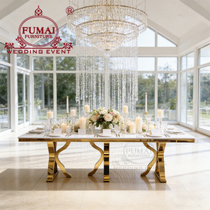 Table et chaises de salle à manger luxueuses au design moderne avec base en acier inoxydable - Product Image 3