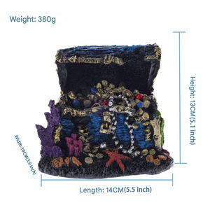 Acuario peces y camarones escondite nido Barco Pirata rompiendo agujero submarino tesoro pecera paisaje decoración Camarón casa - Product Image 3