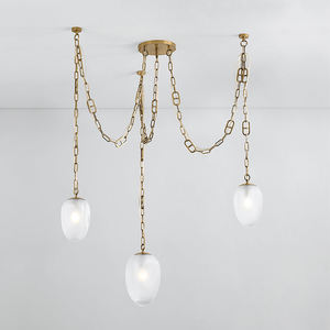 Lustre en verre rétro minimaliste français Restaurant Bar <span class=keywords><strong>comptoir</strong></span> café <span class=keywords><strong>plafonnier</strong></span> lustre décoratif moderne - Product Image 1