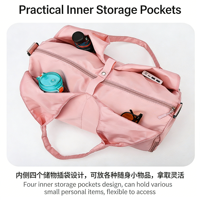 Sac de yoga de luxe imperméable et tendance pour voyage, livraison rapide, sac de sport élégant avec logo personnalisé, prix d'usine