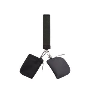 Bolso de cintura doble personalizado con cierre de cremallera, estilo deportivo, llavero de pulsera para niñas, decoración de bolso, doble compartimento. - Product Image 2