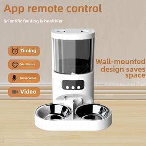 Comedero inteligente y moderno para mascotas, totalmente automático, ecológico, cronometrado, cuenco doble cuantitativo con cámara para gatos y perros - Product Image 3