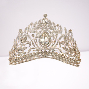 Corona para Concurso de Belleza, Adorno Decorativo para el Cabello con Cristales de Aleación y Diamantes de Imitación, Corona de Boda, Corona de <span class=keywords><strong>Miss</strong></span> Universo para Mujer - Product Image 3