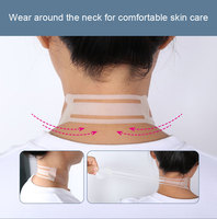 Vente en gros de patchs de levage du cou en forme de V réutilisables personnalisés, patchs anti-rides pour le visage et le cou, ruban de levage