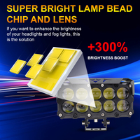 LELANPU ATV Neblineras de 10 Ojos, Lámpara Eléctrica, Luz, Focos, Accesorios para Moto, Faro Antiniebla LED, Foco para Motocicleta