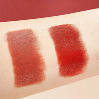 Lipstik Matte Beludru dengan Casing Logam Perunggu Terintegrasi, Warna Espresso-Core Estetis untuk Branding Khusus, Pasokan Mewah