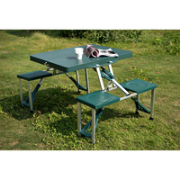 Chaise pliante avec valise, mobilier de camping en plastique, table d'extérieur, livraison gratuite