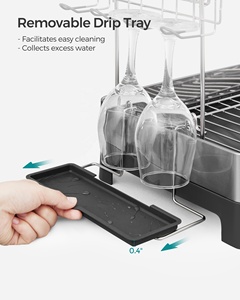 <span class=keywords><strong>SONGMICS</strong></span> égouttoir à vaisselle à 2 niveaux pour comptoir de cuisine étendoir à vaisselle multifonctionnel avec support de planche à découper - Product Image 6