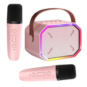 2026 Singing <strong>Machine</strong> Home System Original <strong>Cheap</strong> and Small Model Party <strong>Karaoke</strong> Audio Speaker Music Horn with Light 2 Microphones - Product Image 2