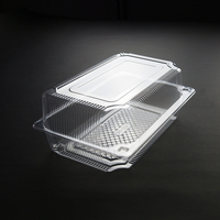 Boîte à gâteaux rectangulaire estampage alimentaire boîte à gâteaux de mariage à la crème glacée Orienral Transparent Blister boîtes à gâteaux en plastique pour animaux de compagnie avec fenêtre
