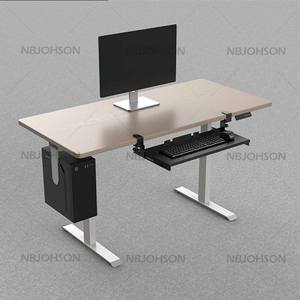 Nbhy trượt kim loại có thể điều chỉnh kẹp trên dưới bàn Khay bàn phím máy tính - Product Image 4