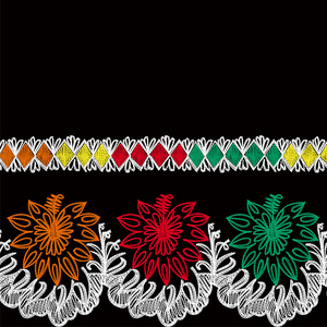 Usine fond noir motif régulier <span class=keywords><strong>patchwork</strong></span> couleur jupe dentelle pour les femmes dans une variété de couleurs doux et confort - Product Image 3