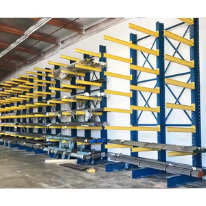 Hortum depolama için 5 kat korozyon koruması ile endüstriyel depo boru rafı çelik konsol rafı sistemi - Product Image 5