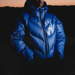 Giacca Puffer Personalizzata Streetwear Imbottita con Zip, Termocromica Reattiva al Calore, Calda e Voluminosa per Uomo - Product Image 2