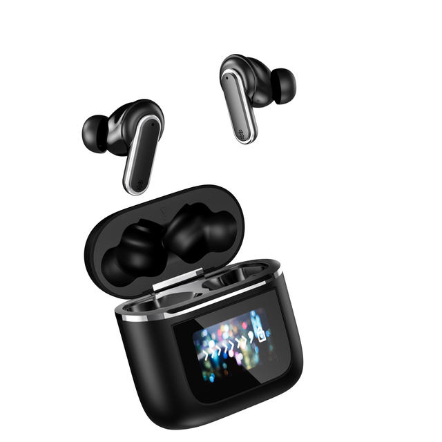 HOT YX27 Best Selling Gaming Wireless Headphones LCD Touch Display Tws Noise Cancelling Black Sport Wireless Earbuds Cheap Price
