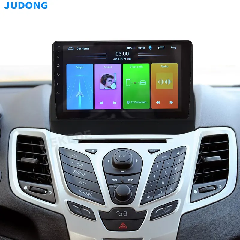 Voor Ford Fiesta 2004-2014 Android Auto Elektronica Auto Navigators Stereo Radio Dvd-Speler