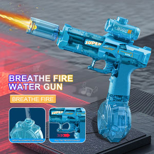Pistolet à eau électrique automatique de gros, en plastique de haute qualité, mini-jouet d'été, jeu de tir extérieur avec lumières - Product Image 5