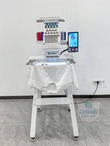 Machine à broder plate informatisée à tête unique, 8 couleurs, équipement de broderie automatique multi-aiguilles pour la production de vêtements - Product Image 4