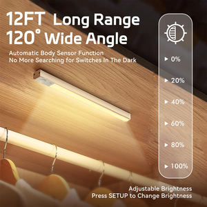 New Usb Rechargeable Battery Adjustable and Brightness Dimmable <b>Motion</b> <b>Sensor</b> Kitchen Under Led Cabinet <b>Light</b>(Warm <b>Light</b>) - Product Image 3