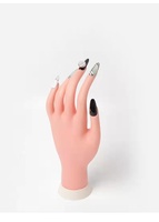 Manucure main modèle outil pratique prothétique main peut être plié/inséré ongle pièce manucure pratique colle prothétique main