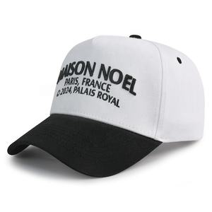 高品質ファッション クラシック刺繍 スエードコットンハット 5パネル カーブブリム ベラキャップ メンズ ブラック ベースボールキャップ カスタムロゴ - Product Image 4