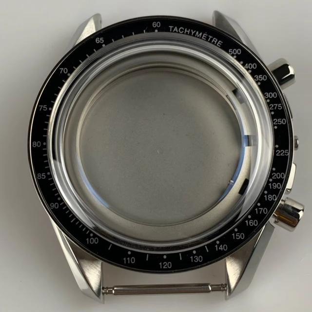 Custom 44.5x51.5mm Stainless Steel Case Watch with 10ATM Water Resistance Mineral Glass Aluminum Bezel