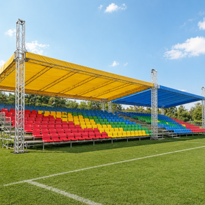 Modular Metal Sports Grandstand With Chairs Outdoor Bleachers For Stadium Use Durable Seating - Product Image 6