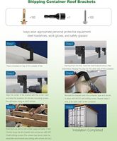 Supports de treillis en acier pour conteneurs maritimes 20ft 40ft, supports de treillis extérieurs pour conteneurs, pour maison conteneur DIY, bureau, bar extérieur