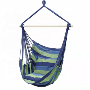 Chaise <span class=keywords><strong>hamac</strong></span> en toile de coton Boho brésilien balançoire <span class=keywords><strong>hamac</strong></span> suspendu avec 2 oreillers pour intérieur et extérieur pour le camping et les voyages - Product Image 4