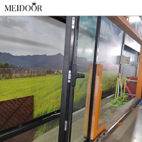 Meidoor Meidoor Meidoor Fenêtres à battants en aluminium pour nouvelle construction, double vitrage trempé, insonorisées, design moderne