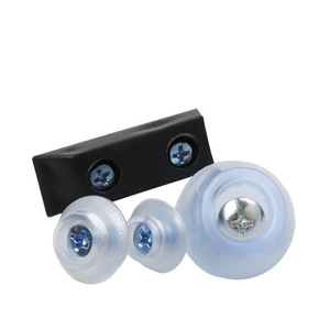 Patins de meubles en silicone transparent antidérapants et silencieux pour lits, tables et chaises - Product Image 1