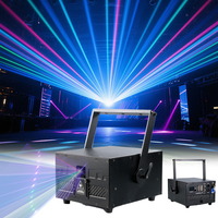 Lumière laser haute puissance RGB 15W, scanner 30k, application mobile, lumières DJ pleine couleur pour discothèque