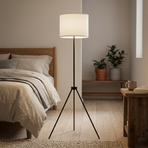 Lámpara de pie de metal con trípode de latón AK en polvo negro con acabado increíble pieza para decoración de hoteles y restaurantes - Product Image 2