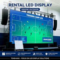 Écran LED géant pour intérieur et extérieur 500x1000mm P2.6 P2.9 P3.91 P4.81, écran LED de location à assemblage sans soudure