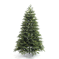 Hochwertiger Luxus-Kunstweihnachtsbaum, 120-300 cm, individuell anpassbar, für den Außenbereich, Weihnachtsdekoration, PE- und PVC-Mischung, stehend, faltbar