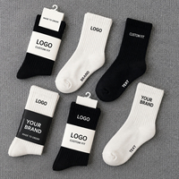Chaussettes de sport personnalisées avec logo, chaussettes en tissu de qualité supérieure pour la marche, le fitness et les loisirs