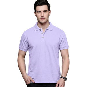 Camiseta Polo de Algodón 100% para Hombre, Venta al Por Mayor del Fabricante, Logotipo Bordado Personalizado, Manga Corta Lisa, Tallas Grandes, Proveedor OEM - Product Image 1
