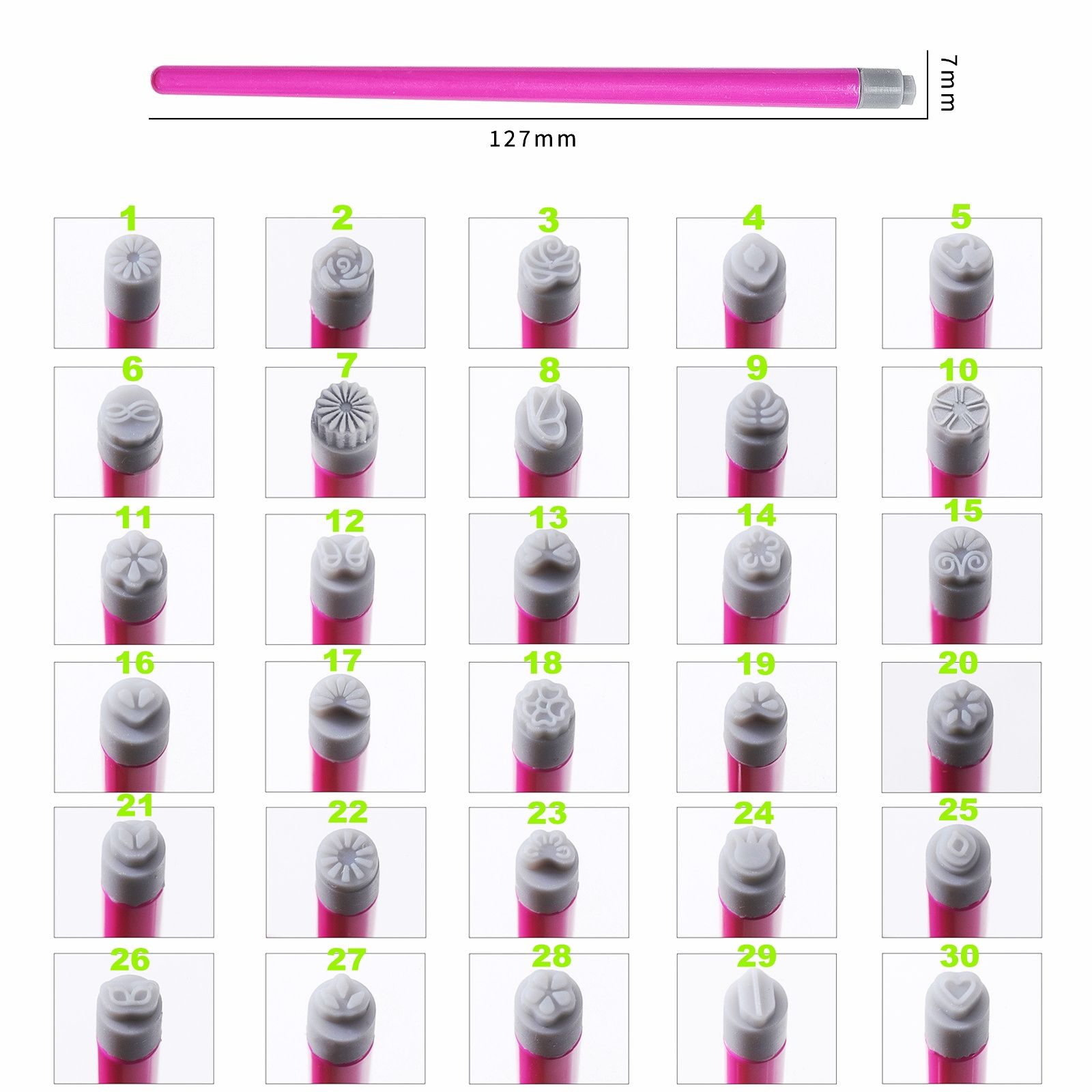 1 pc tête remplaçable (demandez au personnel des styles spécifiques)