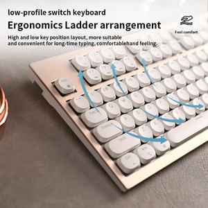 New 102-Key Triple-Mode Hot-Swappable Silent Full Size Anti-Ghosting Kailh LED <b>USB</b> Type-C Wrist Support Gaming <b>Keyboard</b> - Product Image 4