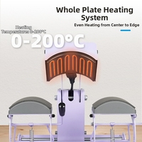 Presse à chaud électrique automatique double station Colorking CH2358 de qualité supérieure pour casquettes, 110V/220V, garantie 1 an