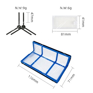 Reemplazo compatible con el robot aspirador <span class=keywords><strong>Ariete</strong></span> 2718 Accesorios Cepillo barredor Cepillo lateral Filtro HEPA Filtro de polvo - Product Image 6